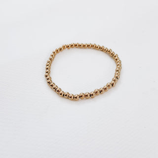 All Dressed In Gold Beaded Bracelet-Pretty Simple