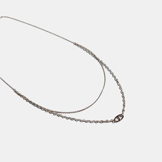 Parker Oval Pendant Layered Necklace-Necklace