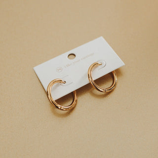 Sweetheart Hoop Earrings - WATERPROOF-Earrings-Pretty Simple